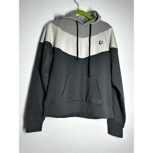 Twitch Men’s Hoodie Gray Cotton Blend Size M Block Color